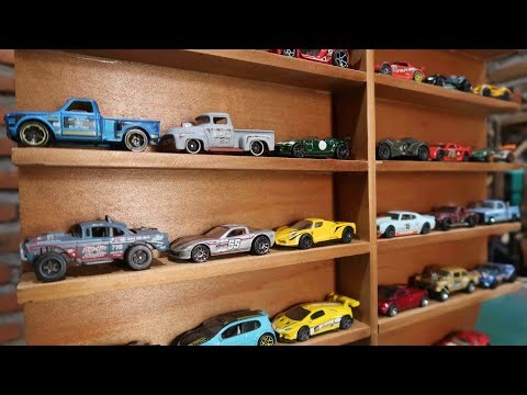 Diy easy wooden hotwheels rack