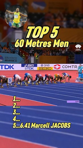 Sprint Legends on Instagram: "Top 5 Fastest 60 Metres Sprinters Ever Ranked!"