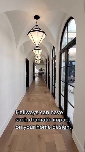 4.9K views · 24 reactions | Say goodbye to boring hallways with these 4 tips for hallway design. 1. Unique ceilings 2. Statement lighting 3. Large Windows for natural light 4. Flooring patterns Home by: Builder Christensen Homes - Designer SC Design Shoppe, Susan Christensen #hallways #hallway #hallwayideas #hallwaydesign #decoratinghalls | Remodelaholic | Facebook