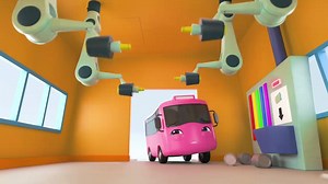 Learning Colors For Kids - Buster Changes Color - Go Buster - Learn with Little