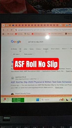 How to download ASF Roll Number physical/medical test 2025 #asf #rollnoslip