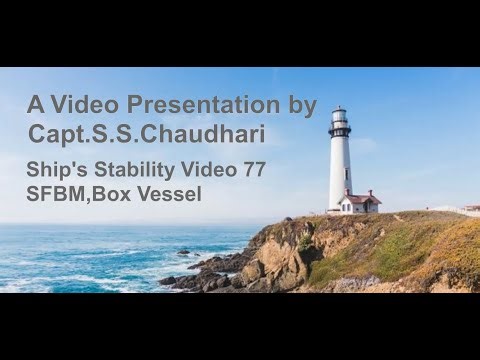 Ship's Stability Video 77: SFBM, Box Vessel