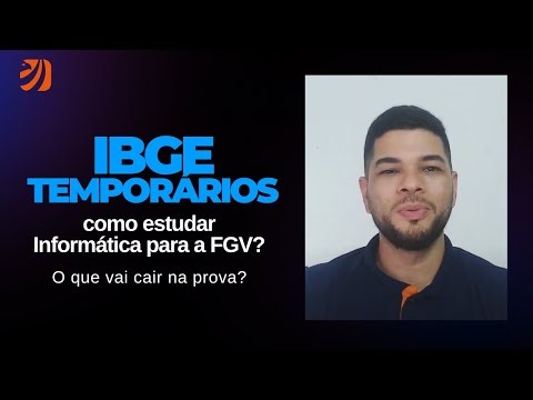 IBGE TEMPORÁRIOS: como estudar INFORMÁTICA para a FGV? O que vai cair na prova? (Edson Alves)