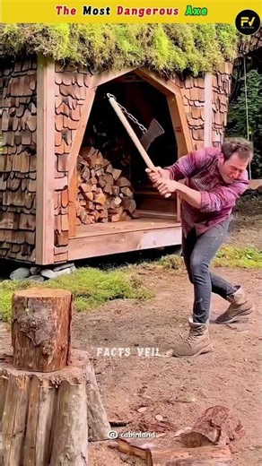 Most Dangerous Shotgun Axe #facts #viral #shorts