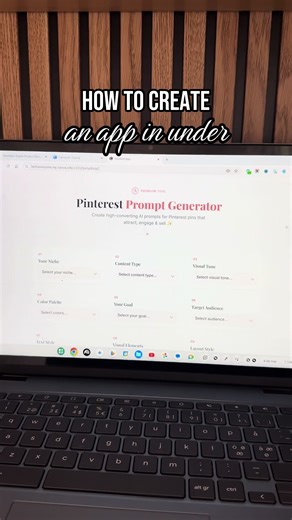 Create a Pinterest AI Prompt App in 60 Seconds