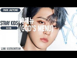 STRAY KIDS - 神메뉴 (GOD'S MENU) [Line Distribution Color Coded] By Park Jaeyone
