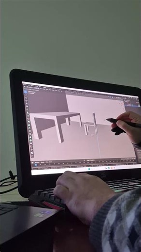 Blender'da Grafik Tablet ile Mimari Çizim Denemesi (İlk Test)