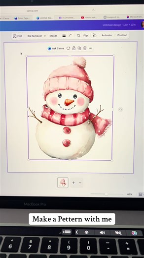 How I make seamless pattern on Canva #pattern #pajamaset #etsycreator #customdesign #cutepajamas