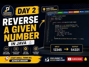 Java for Placements Day2 | Reverse a given digit | Java for Beginners