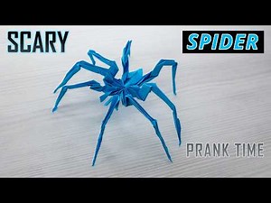 INSANE realistic Origami SPIDER that Looks Alive