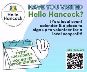 HELLO HANCOCK is your go to nonprofit event and volunteer portal! Visit HELLO HANCOCK today! Visit https://betterflye.me/hello-hancock/events to learn more about HELLO HANCOCK! 📅💚 | Community Foundation of Hancock County