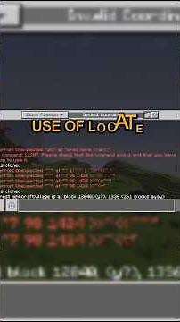 p2 know how to use locate structure in minecraft command #minecraft #minecraftpe #command
