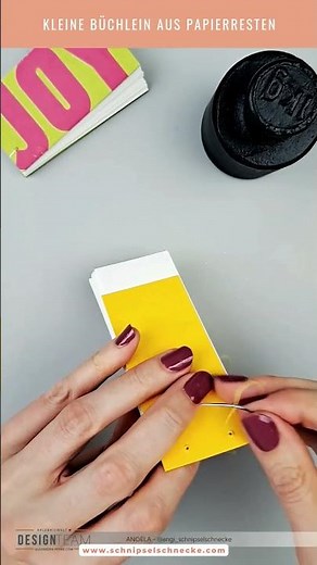 Kleine Büchlein aus Papierresten