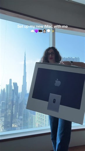 New iMac Setup Smart Desk | Purple iMac Unboxing and Aesthetic Desk Setup