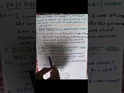 What are model verb could. Let's learn in 10 minutes