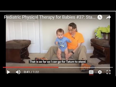 Standing Balance Lower Support: Pediatric Physical Therapy for Babies #37