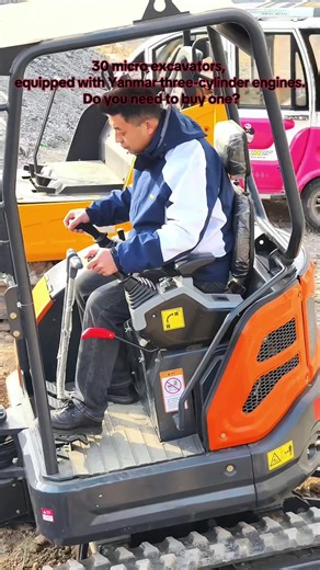 30 Mini Excavators with Yanmar Three-Cylinder Engines