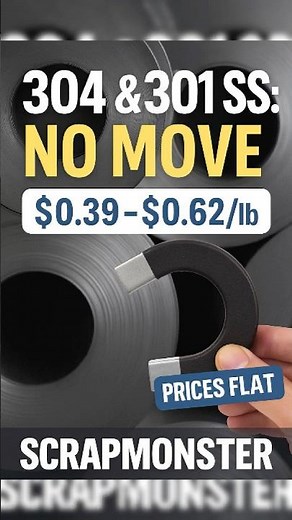 Stainless Steel Scrap Prices Today | 301 & 304 SS Flat