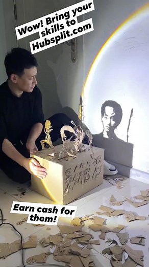 Art in the Shadows 🌟🎨 Watch as this talented artist transforms simple shadows into stunning works of art. It's amazing how creativity can turn the ordinary into something extraordinary. Inspired to unleash your own creativity? Whether you're an aspiring artist or just looking to try something new, find all the tools you need on hubsplit.com to earn cash from your skills. #ShadowArt #CreativeGenius #ArtisticFlair #Hubsplit #DiscoverArt #UnleashCreativity | Hub Split