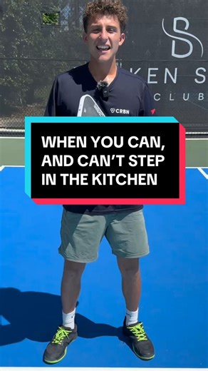 When you can, and cannot step in the kitchen in pickleball! 🏆 ❌ Most players think you can only step in when the ball bounces. ✅ You can be in the kitchen at any time.. you just can’t hit the ball out of the air from inside. #pickleball #pickleballlife #pickleballtips #pickleballaddict #pickleballrocks #pickleballaddiction #pickleballtournament | Tanner.Pickleball