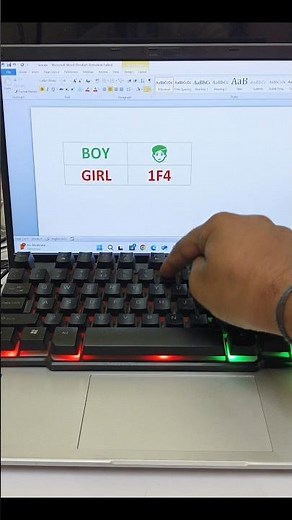 Boy_Girl Symbol in Ms Word Using Keyboard Shortcut Key #shortcutkeys #msword #shortfeed #windows #pc