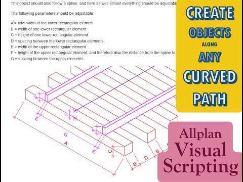Create Objects Along Any Curved Path 🚀 | Allplan Visual Scripting