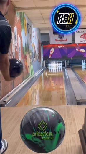 Brandon Tarabek throwing the new @trackbowling Criterion Inverse on a fresh league pattern! Length and stellar backend at its finest! #bowling #trackbowling #fyp #bowlingballs #teamrex #12bagger | Real Experience Bowling