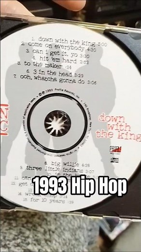 Run DMC 1993 - Vintage CD - Down with the 👑 King #90shiphop