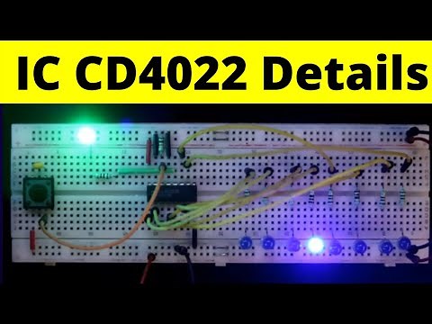 CD4022 | Octal Counter IC 4022 explanation