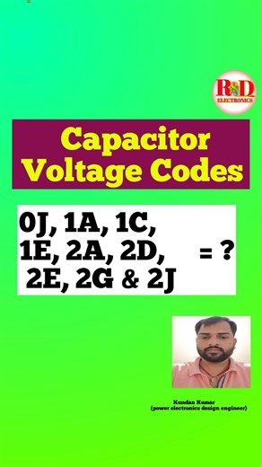 How to Read Capacitor Voltage Codes Easily! #shorts #electronics #capacitor