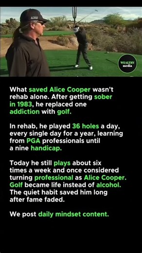 How Golf Saved Alice Cooper’s Life 😳