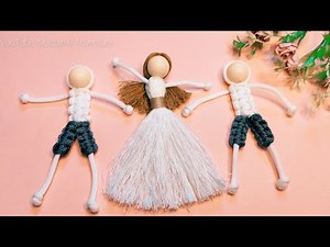 Tutorial: Macrame doll a man or boy | valentine's day Gift