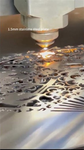 GF Series Fiber Laser Cutter: 1.5mm Stainless Steel Plate (Smooth & Fast Cutting)