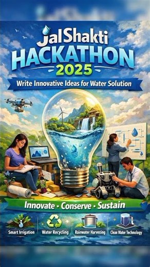 Jal Shakti Hackathon 2025 #hackathon #ministry #jalshakti #water #innovation #ideas #trending #iit