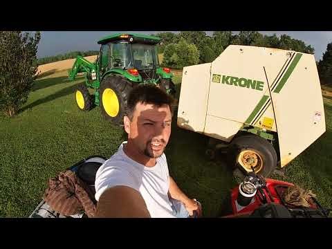 5075E Baling Hay part 1