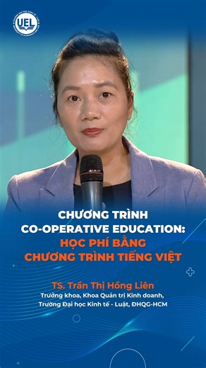 6.5K views · 20 reactions | [HỌC PHÍ CHƯƠNG TRÌNH CO-OPERATIVE EDUCATION] Trong năm đầu tuyển sinh, UEL chỉ tuyển sinh 2 ngành là Hệ thống thông tin quản lý (MIS Co-operative Education) và Công nghệ tài chính (Fintech Co-operative Education) với 30 chỉ tiêu cho mỗi ngành. Học phí bằng với học phí chương trình Tiếng Việt | UEL - Tuyển sinh Trường Đại học Kinh tế - Luật, ĐHQG TP.HCM | Facebook