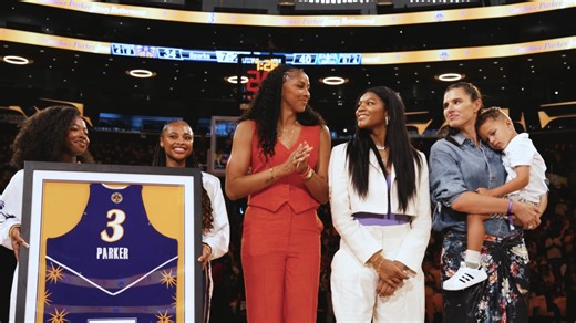 14K views · 432 reactions | Watch the full Candace Parker Jersey Retirement Ceremony! | Los Angeles Sparks | Facebook