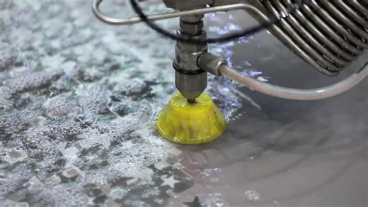 CNC water jet cutting machine | Premium Stock Video Footage