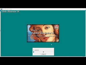 Install Adobe Illustrator 10 Software.