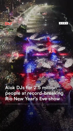 Alok performed to an estimated 2.5 million people at a record-breaking New Year’s Eve celebration in Rio de Janeiro 🇧🇷 Read more on djmag.com 🔗 | DJ Mag