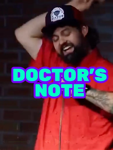 I have a doctor's note... 👀 #adhd #autistic #standupcomedy #doctorsnote #comedyreels