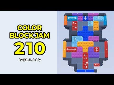 Color Block Jam Level 210 Solution and Walkthrough
