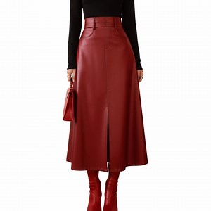 Genuine Red Leather Skirt Maxi for Women | High Waist Sheepskin Long A Line Leather Skirt | Womens Clothing | Personalized Gift for Her - Etsy UK