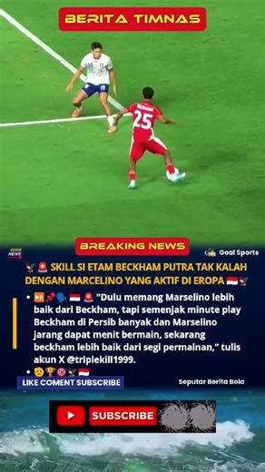 SKILLS SI ETAM BECKHAM PUTRA TAK KALAH DENGAN MARCELINO FERDINAND YANG AKTIF DI EROPA