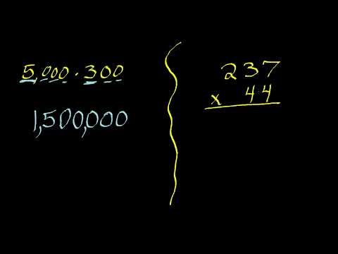 Multiplying Multi Digit numbers