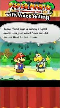"An Email from Princess Peach" - Paper Mario TTYD with VOICE ACTING