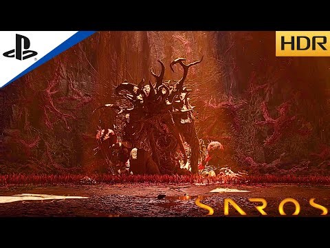 SAROS -PROPHET BOSS FIGHT–EASY DEFEAT | PS5 HDR GAMEPLAY