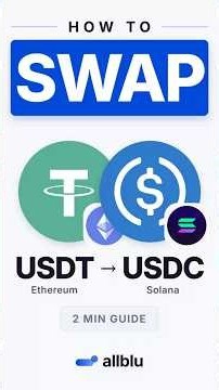 How to Swap USDT (Ethereum) to USDC (Solana)