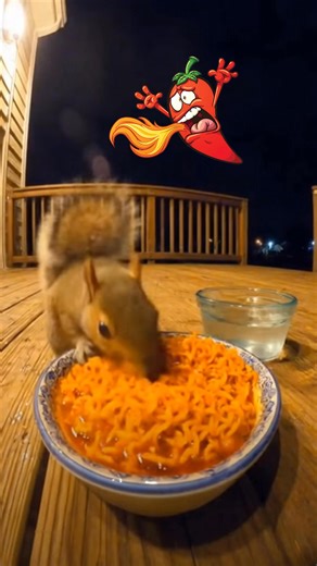 Squirrel can't handle the spice - AI visual | No Way