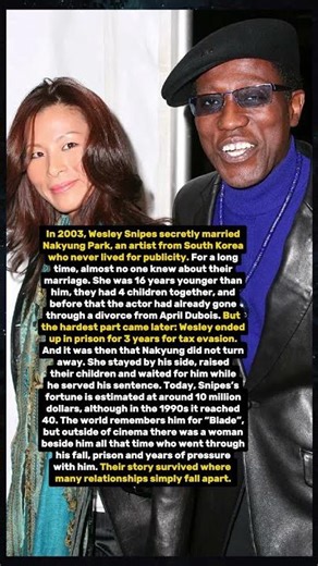 The love story of Wesley Snipes that survived prison.
